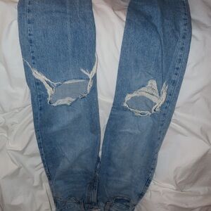 Levi's Women's Distressed Blue Boyfriend Jeans